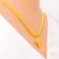 Exclusive Hanging Leaf 22k Gold Necklace