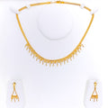 Impressive Alternating Sleek 22K Gold Necklace Set