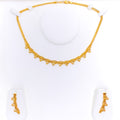 Opulent Gleaming 22K Gold Overlapping Necklace Set