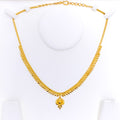 Exclusive Hanging Leaf 22k Gold Necklace