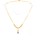 Fashionable Sleek 21k Gold Necklace