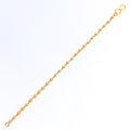 Delicate Mini Orb 22k Gold Baby Bracelet