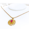 palatial-ritzy-floral-diamond-18k-gold-pendant