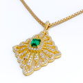 refined-ornate-flower-diamond-18k-gold-pendant