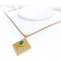 refined-ornate-flower-diamond-18k-gold-pendant