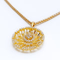 dazzling-radiant-round-diamond-18k-gold-pendant