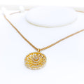 dazzling-radiant-round-diamond-18k-gold-pendant