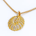 delicate-oval-ornate-diamond-18k-gold-pendant