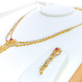 modest-blooming-flower-diamond-18k-gold-necklace-set