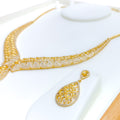 elegant-contemporary-drop-diamond-18k-gold-necklace-set