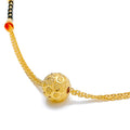 Intricate Dangling Orb 22k Gold Mangal Sutra 