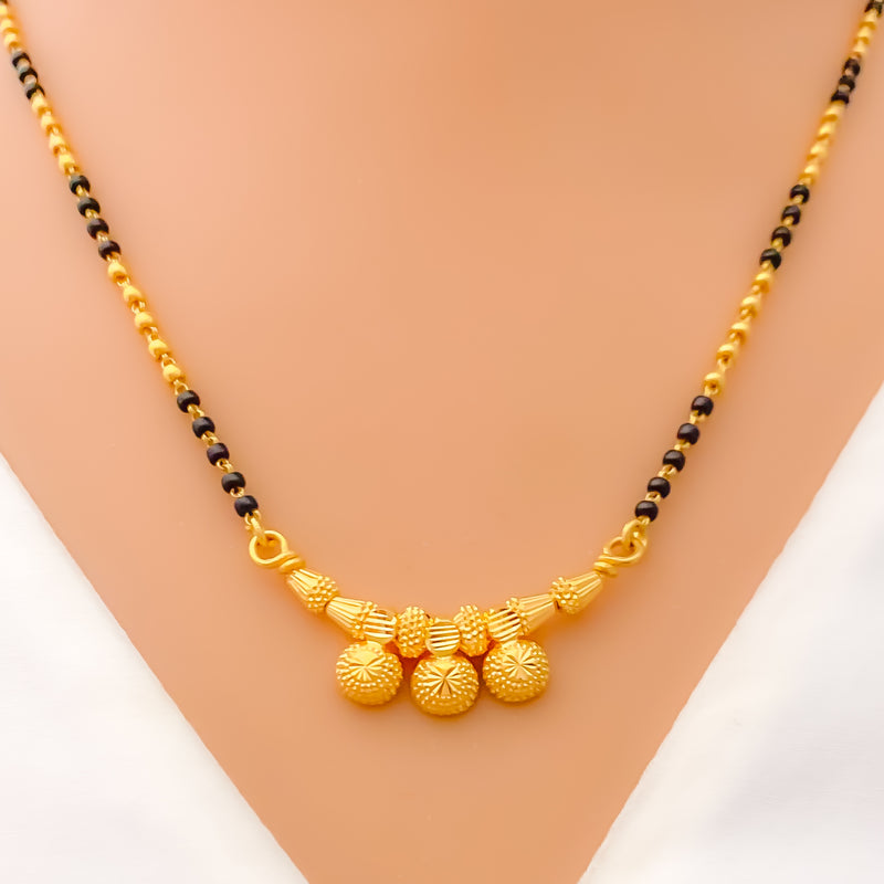 Bespoke Golden 22k Gold Trio Mangal Sutra