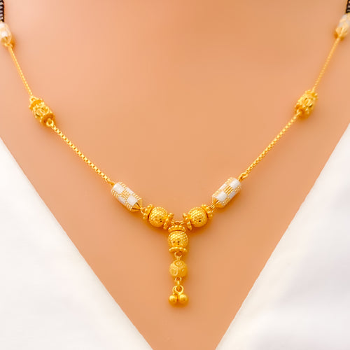 Beautiful Opulent Two-Tone 22k Gold Mangal Sutra