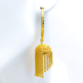 Captivating 22K Gold Curtain Bali Earrings 