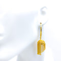 Captivating 22K Gold Curtain Bali Earrings 