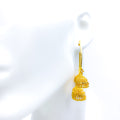 Iconic Lustrous Multi Chandelier 22K Gold Bali Earrings 