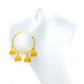 Iconic Lustrous Multi Chandelier 22K Gold Bali Earrings 