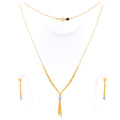 Opulent Gleaming 21k Gold Vibrant Necklace Set