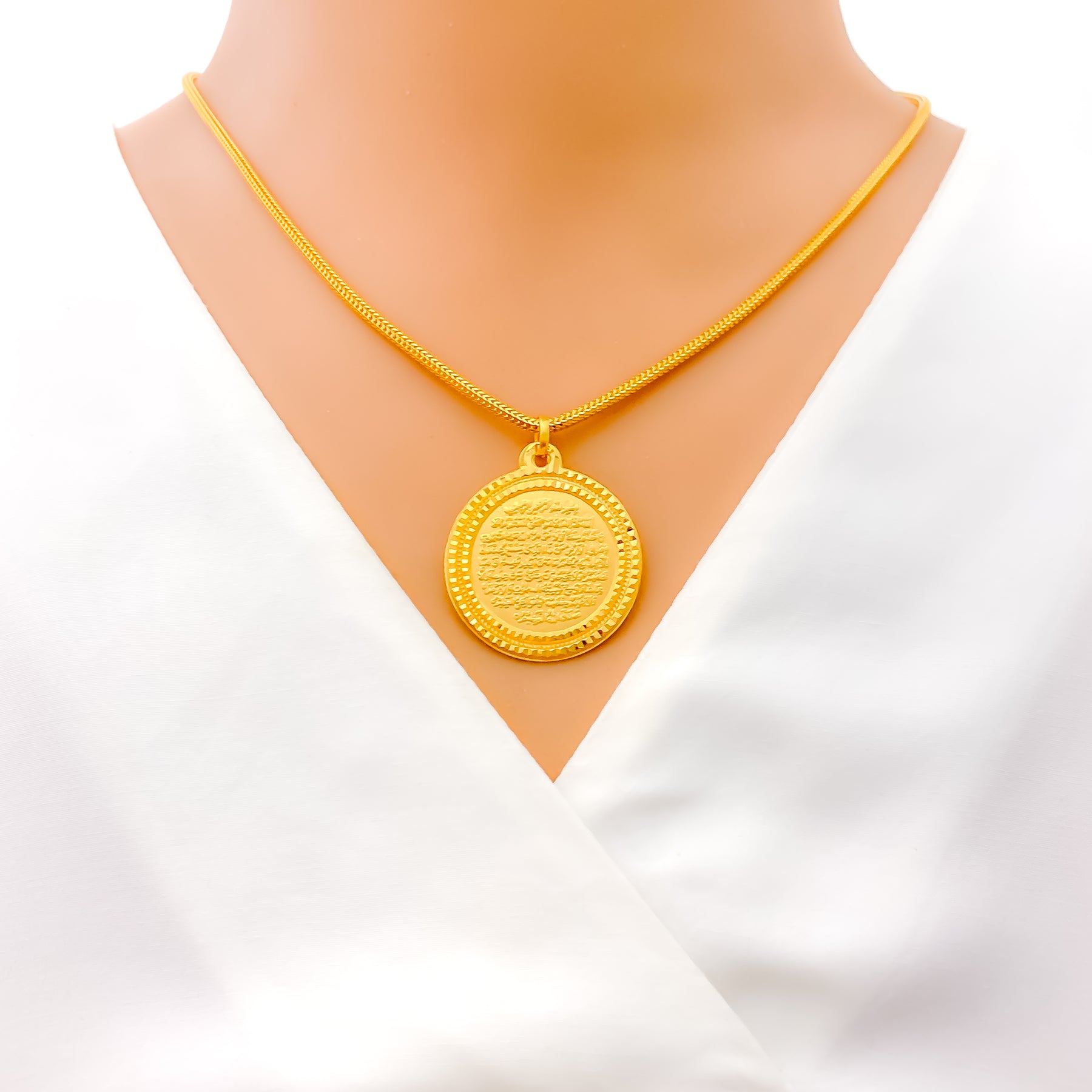 24k Gold Plated Muslim Pendant Copper Necklace – Arabian Shopping Zone