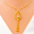 Radiant Posh 21k Gold Orb Necklace Set 