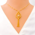 Radiant Posh 21k Gold Orb Necklace Set 