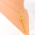 Radiant Posh 21k Gold Orb Necklace Set 