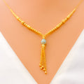 Opulent Gleaming 21k Gold Vibrant Necklace Set