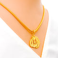 Attractive Radiant 22k Gold Allah Pendant 