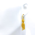 Dazzling Dangling 22K Gold Bali Earring