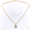 Sophisticated Snowflake Diamond + 18k Gold Pendant