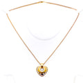 High Finish Diamond + 18k Gold Pendant