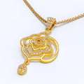 decorative-jazzy-22k-gold-cz-pendant