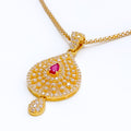 iconic-oval-22k-gold-cz-pendant