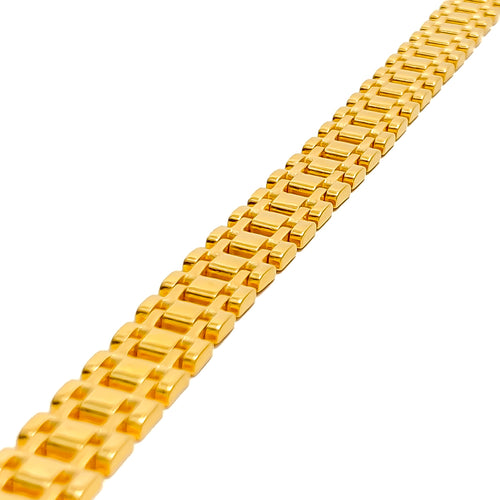 lustrous-jazzy-22k-gold-mens-bracelet