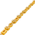 sparkling-radiant-22k-gold-cz-bracelet