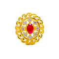 decorative-glowing-22k-gold-cz-statement-ring