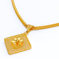 intricate-flower-22k-gold-mesh-pendant