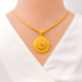 Captivating Nobel Classy 22k Gold Pendant Set