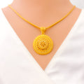 Captivating Nobel Classy 22k Gold Pendant Set