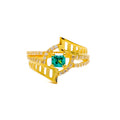 green-dazzling-22k-gold-cz-statement-ring