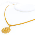 exquisite-round-22k-gold-mesh-pendant