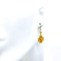 Trendy Fashionable 21k Gold Hanging Earrings 