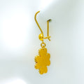 Trendy Fashionable 21k Gold Hanging Earrings 