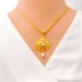 colorful-elegant-22k-gold-pendant-set