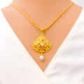 colorful-elegant-22k-gold-pendant-set