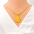 radiant-ornate-22k-gold-pendant-set