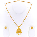 Everlasting Regal Drop 22k Gold Pendant Set 