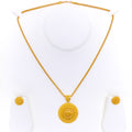 Captivating Nobel Classy 22k Gold Pendant Set 