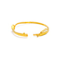 Everlasting Flawless 22k Gold Leaf Bangle Bracelet