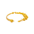 Bespoke Golden 22k Gold Orb Flexi Bangle Bracelet 